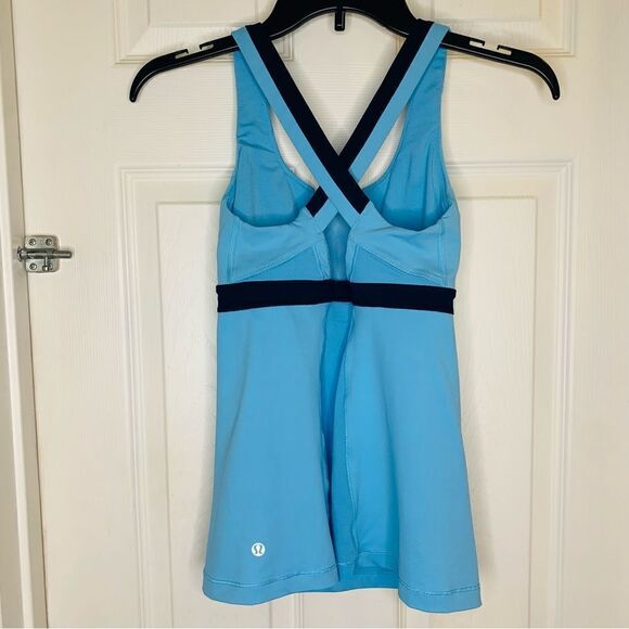 Lululemon Stuff Your Bra Tank II Blue Moon/Inkwell Size 4 - Picture 8 of 8